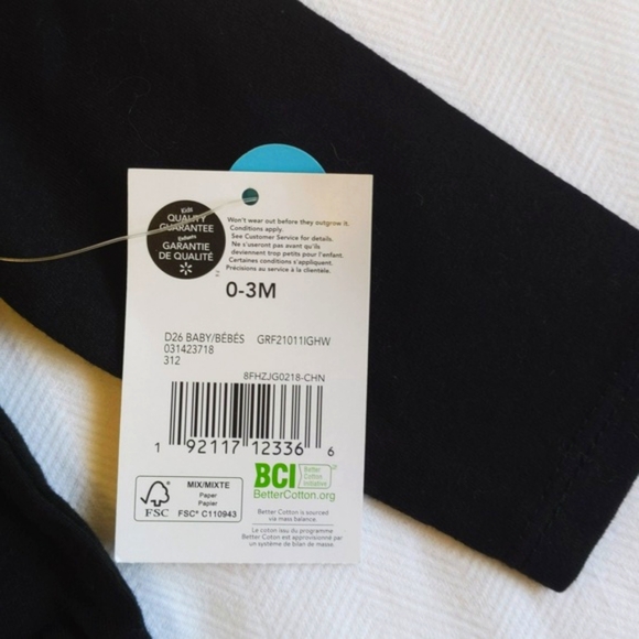 NEW george halloween graphic cotton long sleeve bodysuit diaper shirt 0-3 months - Picture 4 of 5